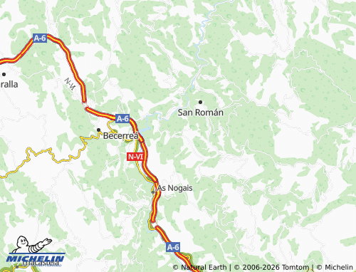 Carte MICHELIN A Cha - ViaMichelin