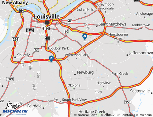 Mapa MICHELIN Watterson Park - ViaMichelin