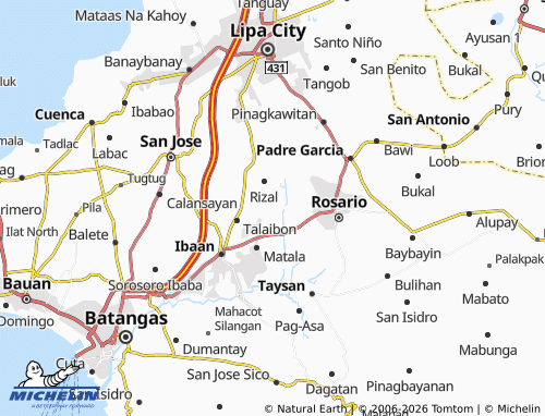 MICHELIN Masaya map - ViaMichelin