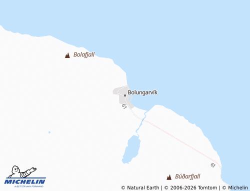 Carte MICHELIN Bolungarvík - ViaMichelin
