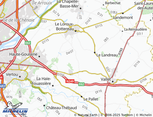 Carte MICHELIN Bas-Briacé - ViaMichelin