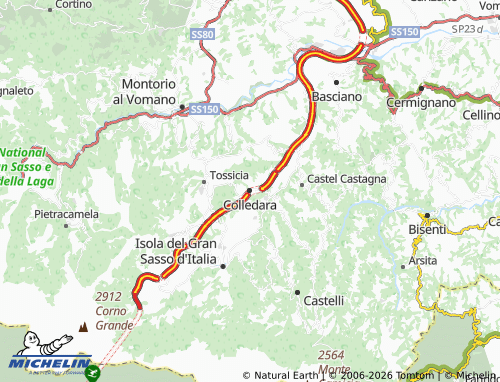 MICHELIN Colledara map - ViaMichelin