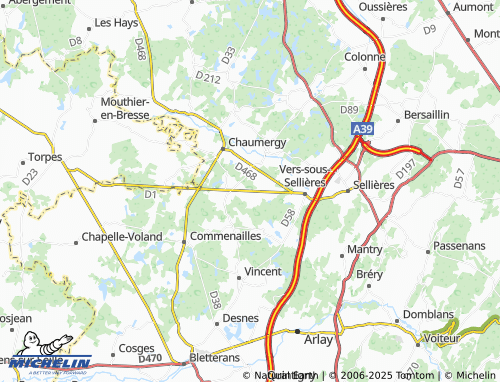 Kaart MICHELIN Bois-de-Gand - ViaMichelin