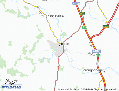 Carte MICHELIN Ripon - ViaMichelin