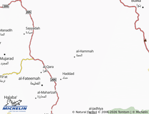 MICHELIN-Landkarte al-Hammah - ViaMichelin