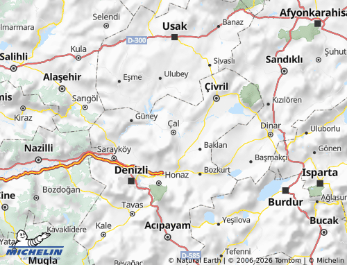 Carte MICHELIN Çal - ViaMichelin