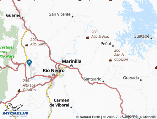 Carte MICHELIN El Socorro - ViaMichelin