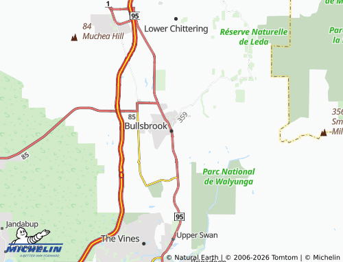 Mapa MICHELIN Bullsbrook - ViaMichelin