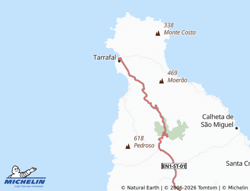 Carte MICHELIN Chã de Ribeira da Prata - ViaMichelin