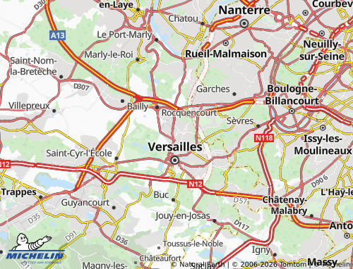 MICHELIN Le Chesnay-Rocquencourt map - ViaMichelin