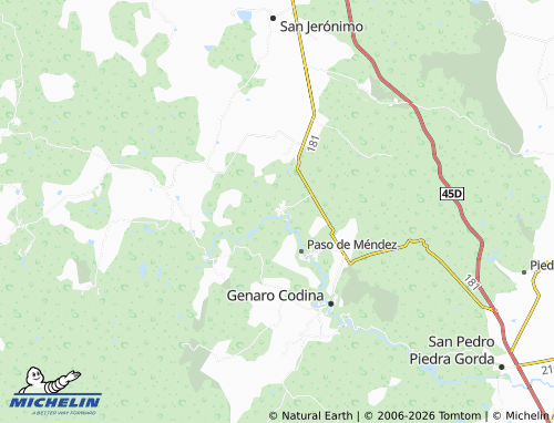 MICHELIN Santa Inés map - ViaMichelin