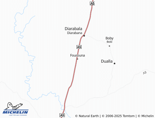 MICHELIN Fourouna map - ViaMichelin