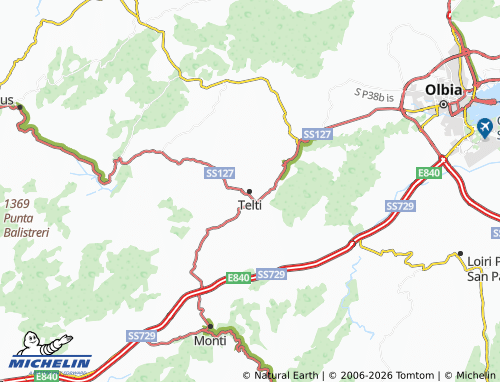 Mapa MICHELIN Telti - ViaMichelin