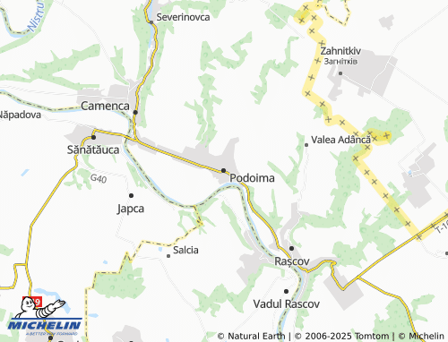 MICHELIN Podoima map - ViaMichelin