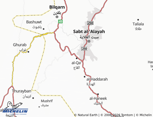 Carte MICHELIN al-Qa' - ViaMichelin