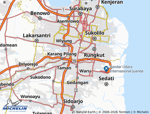 Mapa MICHELIN Menanggal - ViaMichelin