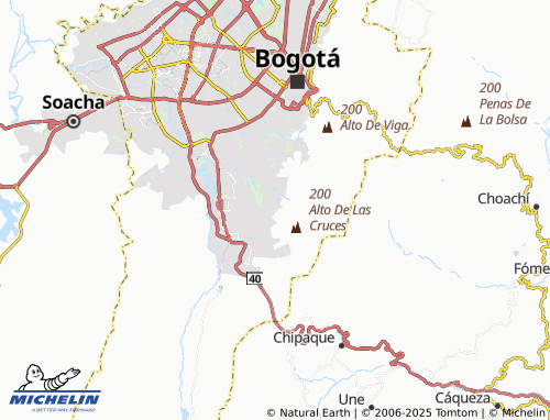 MICHELIN Arboleda Santa Teresita map - ViaMichelin