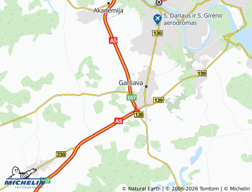MICHELIN Mastaičiai map - ViaMichelin
