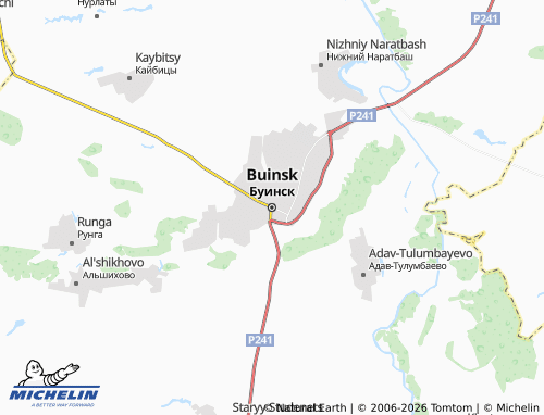 MICHELIN-Landkarte Buinsk - ViaMichelin