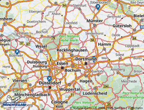 MICHELIN Recklinghausen map - ViaMichelin