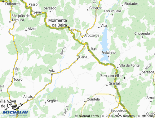 Mapa MICHELIN Caria - ViaMichelin