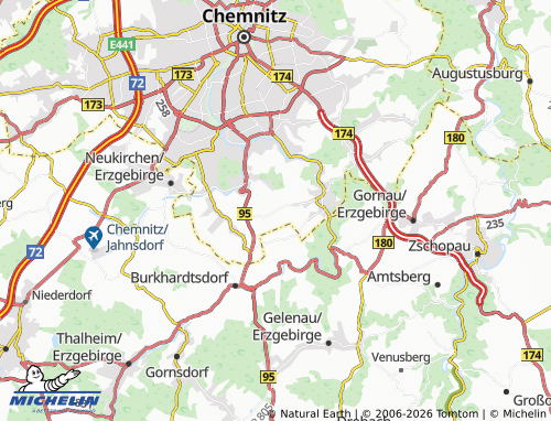 Carte MICHELIN Berbisdorf - ViaMichelin