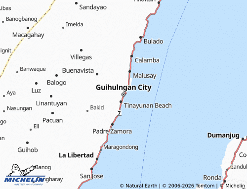 MICHELIN Guihulngan City map - ViaMichelin