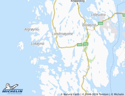 MICHELIN Møvik map - ViaMichelin