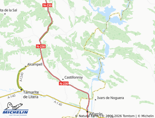 MICHELIN Baldellou map - ViaMichelin