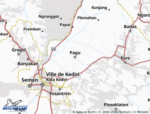 MICHELIN-Landkarte Pagu - ViaMichelin