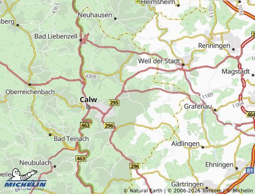 MICHELIN Althengstett map - ViaMichelin