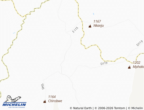 Mappa MICHELIN Kamzimbi - ViaMichelin