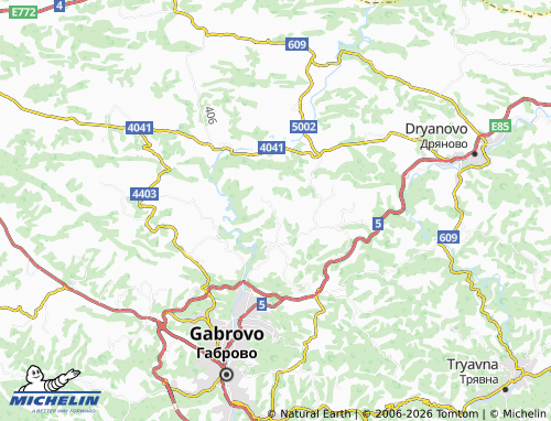 Carte MICHELIN Uzunite - ViaMichelin