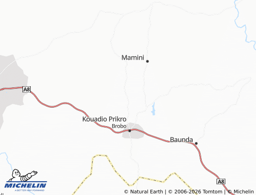 Mapa MICHELIN Abouakro - ViaMichelin