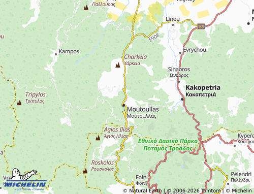 Mapa MICHELIN Kalopanagiotis - ViaMichelin