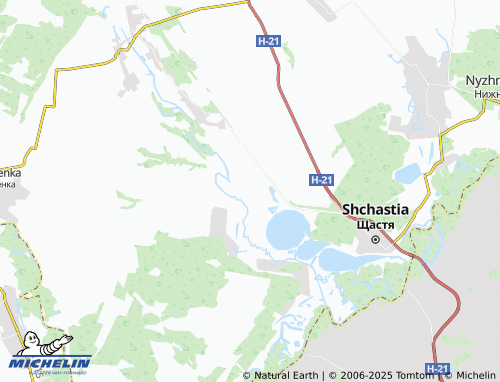 MICHELIN-Landkarte Peredilske - ViaMichelin