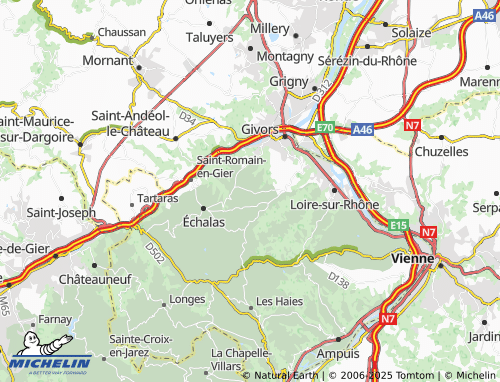 Carte MICHELIN La Rodière - ViaMichelin