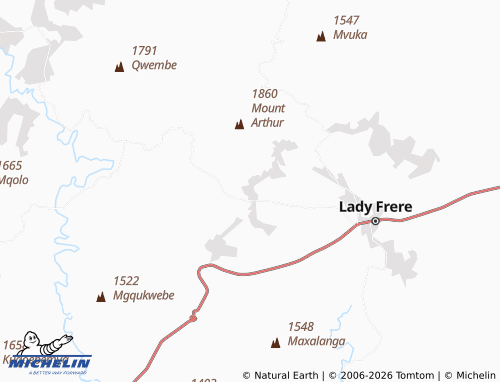 MICHELIN-Landkarte Mount Arthur - ViaMichelin
