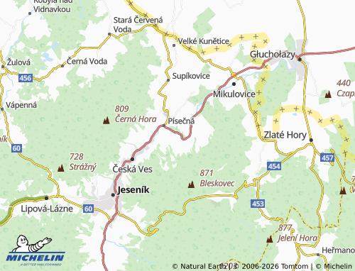 Mapa MICHELIN Studený Zejf - ViaMichelin