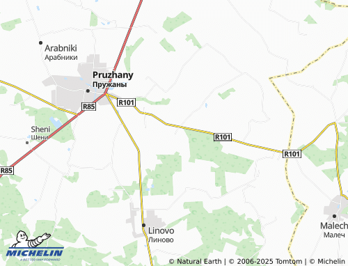 Mapa MICHELIN Polonnoye Zabolot'ye - ViaMichelin