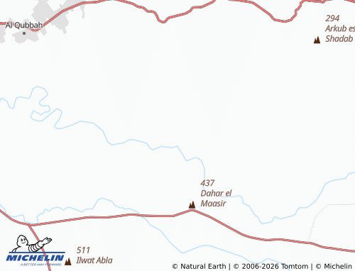 MICHELIN Darneh map - ViaMichelin