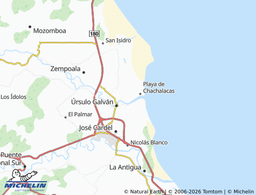 Mappa MICHELIN Tecomatlán - ViaMichelin