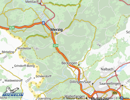 MICHELIN Bietzen map - ViaMichelin