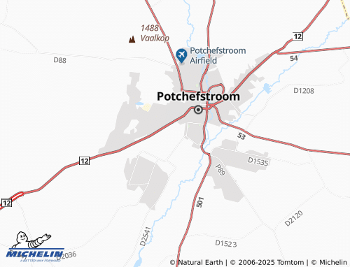MICHELIN Potchefstroom Agricultural College map - ViaMichelin