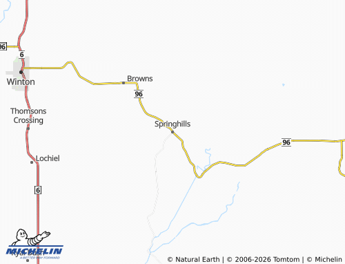 Mapa MICHELIN Springhills - ViaMichelin