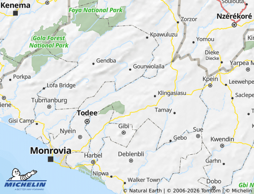 MICHELIN Sanoyeah map - ViaMichelin