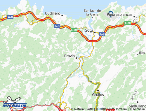 MICHELIN Agones map - ViaMichelin