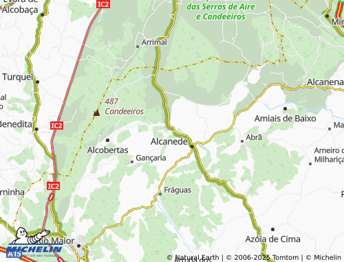 MICHELIN Mosteiros map - ViaMichelin