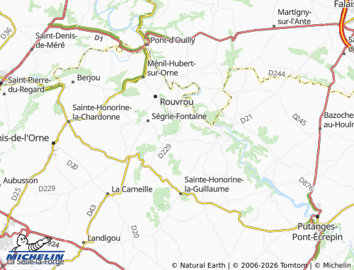 MICHELIN Le Douit de Bréel map - ViaMichelin