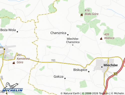 MICHELIN Szarkówka map - ViaMichelin
